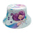 Women's Classic Style Printing Printing Flat Eaves Bucket Hat