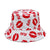 Women's Classic Style Printing Printing Flat Eaves Bucket Hat