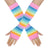 Women's Classic Style Rainbow Gloves 1 Pair