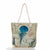 Women's Classic Style Tropical Canvas Shopping Bags