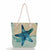 Women's Classic Style Tropical Canvas Shopping Bags