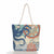 Women's Classic Style Tropical Canvas Shopping Bags