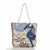 Women's Classic Style Tropical Canvas Shopping Bags