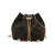 Women's Cloth Leopard Basic Vintage Style Bucket String Shoulder Bag Crossbody Bag