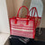 Women's Cloth Printing Classic Style Square Zipper Shoulder Bag