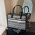 Women's Cloth Printing Classic Style Square Zipper Shoulder Bag