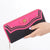 Women's Color Block Bow Knot Pu Leather Zipper Wallets