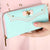 Women's Color Block Bow Knot Pu Leather Zipper Wallets