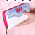 Women's Color Block Bow Knot Pu Leather Zipper Wallets