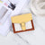 Women's Color Block Pu Leather Buckle Wallets