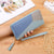 Women's Color Block Pu Leather Tassel Zipper Wallets