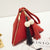 Women's Color Block Pu Leather Zipper Coin Purses