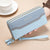 Women's Color Block Pu Leather Zipper Wallets