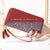 Women's Color Block Pu Leather Zipper Wallets