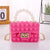 Women's Color Block Silica Gel Lock Clasp Coin Purses