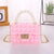 Women's Color Block Silica Gel Lock Clasp Coin Purses