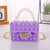 Women's Color Block Silica Gel Lock Clasp Coin Purses