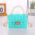 Women's Color Block Silica Gel Lock Clasp Coin Purses