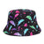 Women's Commute Skull Printing Flat Eaves Bucket Hat