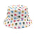 Women's Commute Smile Face Printing Flat Eaves Bucket Hat