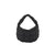 Women's Cotton Solid Color Basic Pillow Shape Zipper Shoulder Bag Handbag Underarm Bag