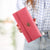 Women's Crown Solid Color Pu Leather Magnetic Buckle Wallets