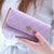 Women's Crown Solid Color Pu Leather Magnetic Buckle Wallets