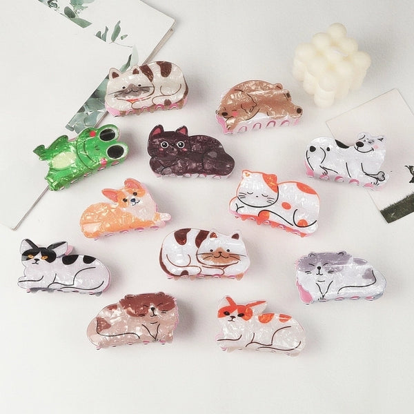 Women's Cute Animal Cat PVC Hair Claws