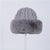 Women's Cute Antlers Ear Warap Eaveless Wool Cap Trapper Hat