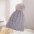 Women's Cute Basic Solid Color Twist Pom Poms Eaveless Wool Cap