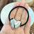 Women's Cute Business Exaggerated Heart Shape Alloy Hair Tie