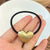 Women's Cute Business Exaggerated Heart Shape Alloy Hair Tie