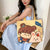 Women's Cute Cartoon Canvas Shopping Bags