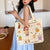 Women's Cute Cartoon Canvas Shopping Bags