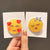 Women's Cute Cartoon Emoji Face Arylic Metal Hair Clip