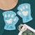 Women's Cute Cartoon Paw Print Gloves 1 Pair