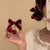 Women's Cute Cherry Velvet Hair Clip