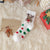 Women's Cute Christmas Tree Santa Claus Snowman Acetate Fibre Coral Fleece Crew Socks