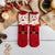 Women's Cute Christmas Tree Santa Claus Snowman Polyester Coral Fleece Crew Socks