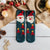 Women's Cute Christmas Tree Santa Claus Snowman Polyester Coral Fleece Crew Socks