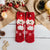 Women's Cute Christmas Tree Santa Claus Snowman Polyester Coral Fleece Crew Socks