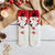 Women's Cute Christmas Tree Santa Claus Snowman Polyester Coral Fleece Crew Socks