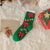 Women's Cute Christmas Tree Snowman Elk Acetate Fibre Coral Fleece Crew Socks