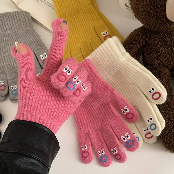 Women's Cute Cool Style Cartoon Gloves