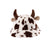 Women's Cute Cow Pattern Wide Eaves Bucket Hat