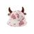 Women's Cute Cow Pattern Wide Eaves Bucket Hat