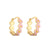 Women's Cute Fashion Flower Copper Artificial Gemstones Earrings Necklace