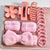 Women's Cute Floral Plastic Flannel Spray Paint Hair Band Hair Tie Hair Claws