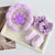 Women's Cute Floral Plastic Flannel Spray Paint Hair Band Hair Tie Hair Claws