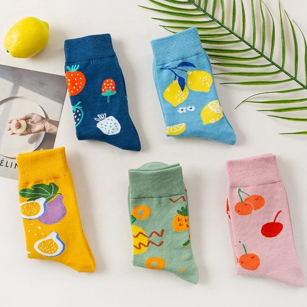 Women's Cute Fruit Polyester Ankle Socks A Pair